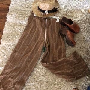 Time and True high waisted linen pants